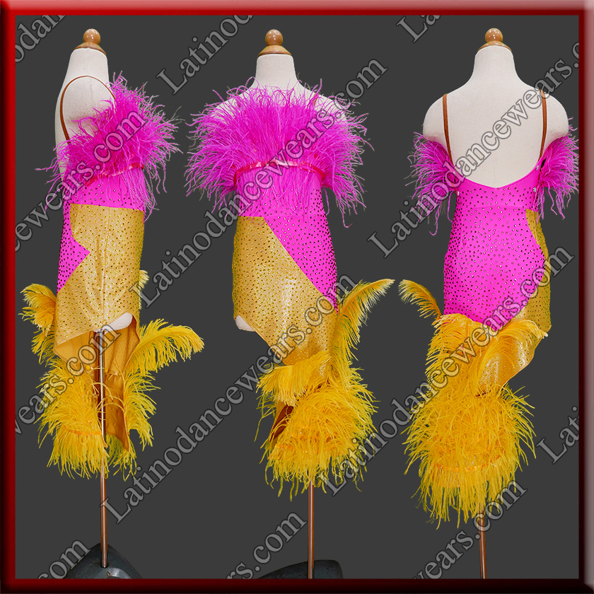 JUNIOR LATIN SALSA COMPETITION DRESS LDW (LK120)