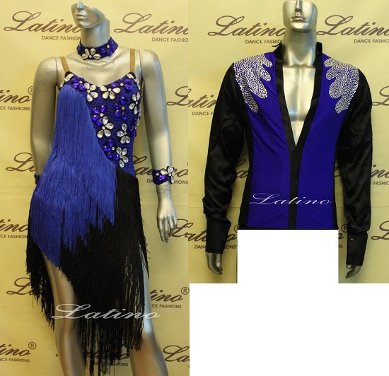 LATIN SALSA COMPETITION FOR COUPLE DRESS-SHIRT LDW (LT446C/B116)
