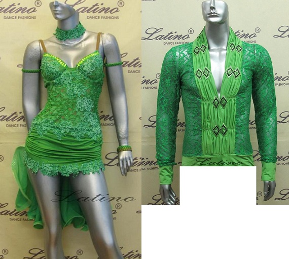 LATIN SALSA COMPETITION FOR COUPLE DRESS-SHIRT LDW (LT311F/B34F)