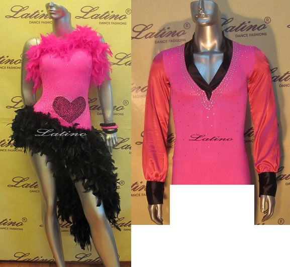 LATIN SALSA COMPETITION FOR COUPLE DRESS-SHIRT LDW (LT380C/B33H)