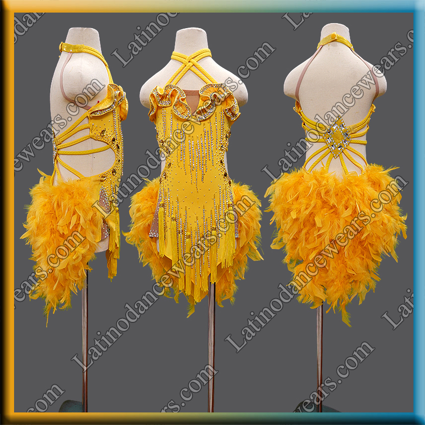 JUNIOR LATIN SALSA COMPETITION DRESS LDW (LK128)