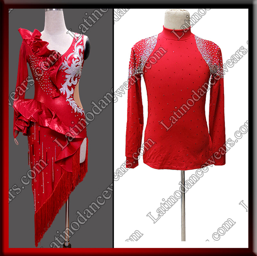LATIN SALSA COMPETITION FOR COUPLE DRESS-SHIRT LDW (LT1997/B606)