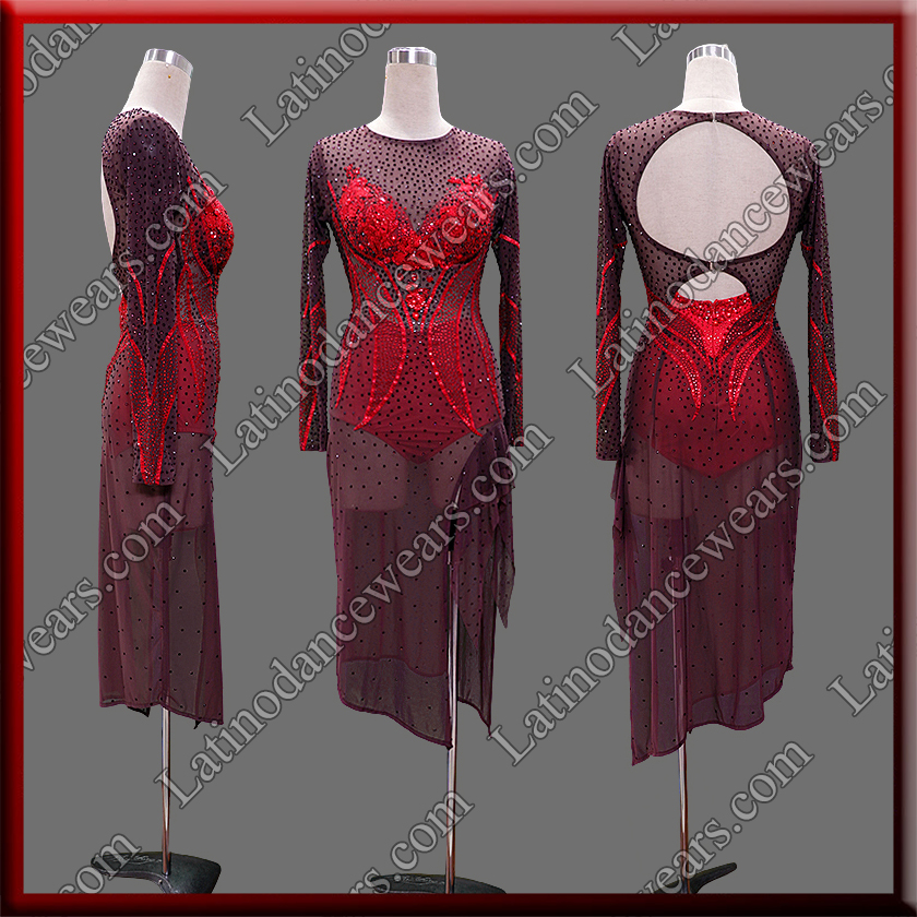 LATIN SALSA COMPETITION DRESS LDW (LT3638)