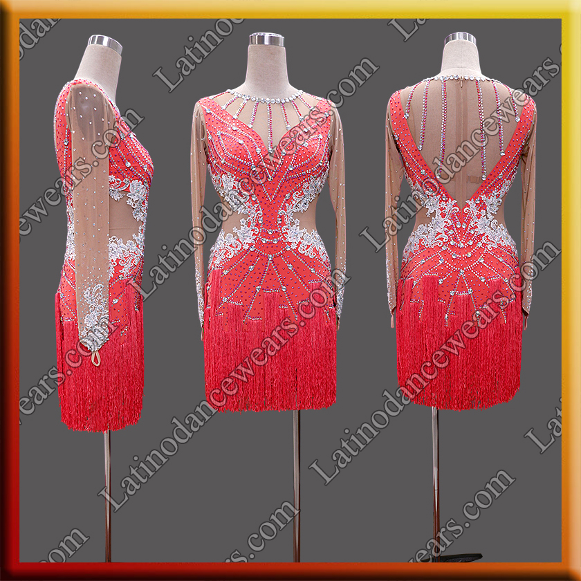 LATIN SALSA COMPETITION DRESS LDW (VL810B)