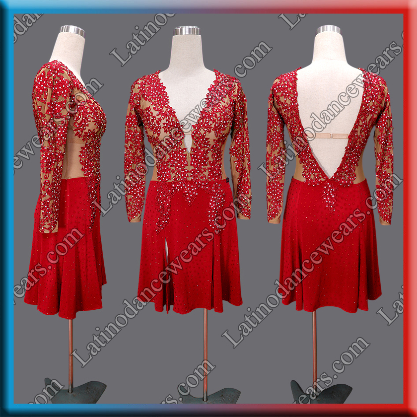LATIN SALSA COMPETITION DRESS LDW (LT3645)