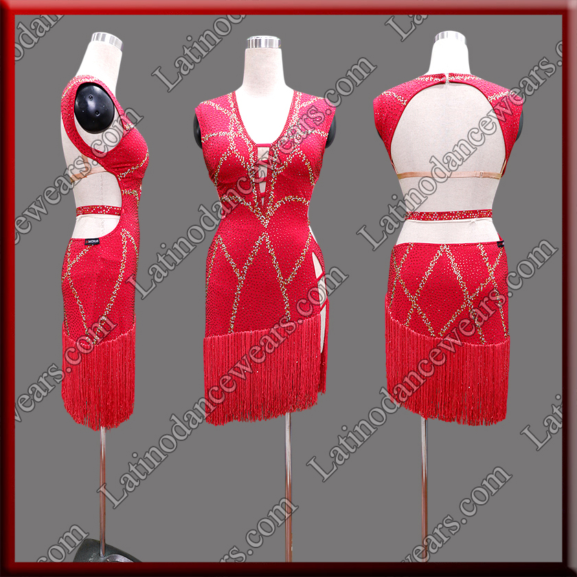 LATIN SALSA COMPETITION DRESS LDW (LT3653)