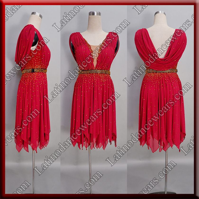 LATIN SALSA COMPETITION DRESS LDW (LS467C)