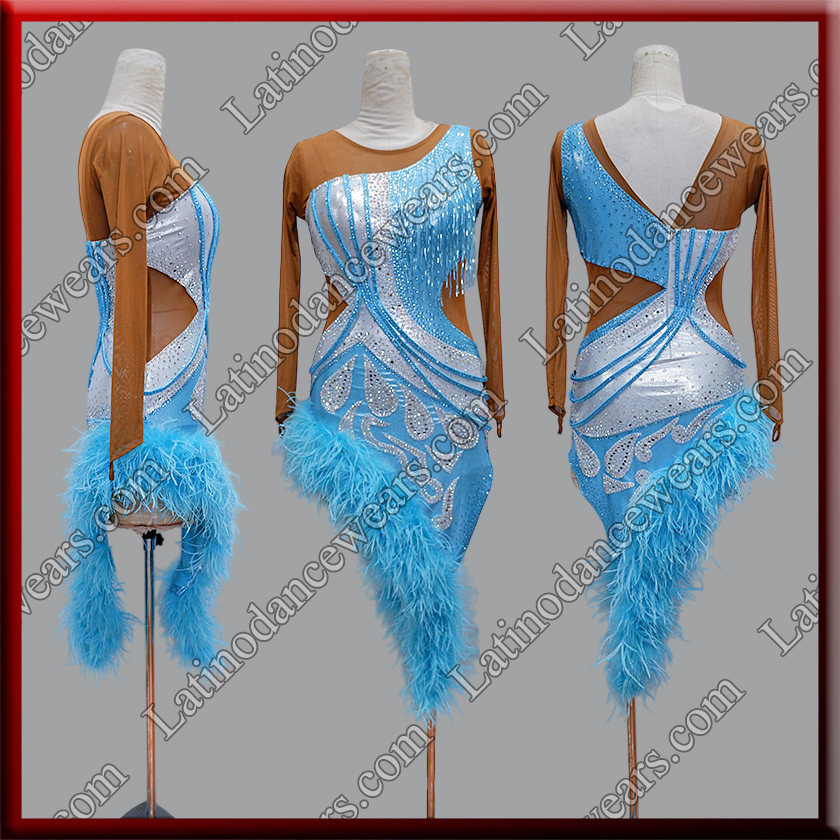 LATIN SALSA COMPETITION DRESS LDW (LT1338B)