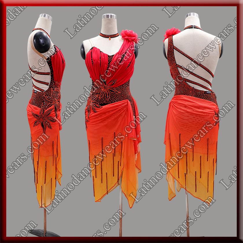 LATIN SALSA COMPETITION DRESS LDW (LT1150C)