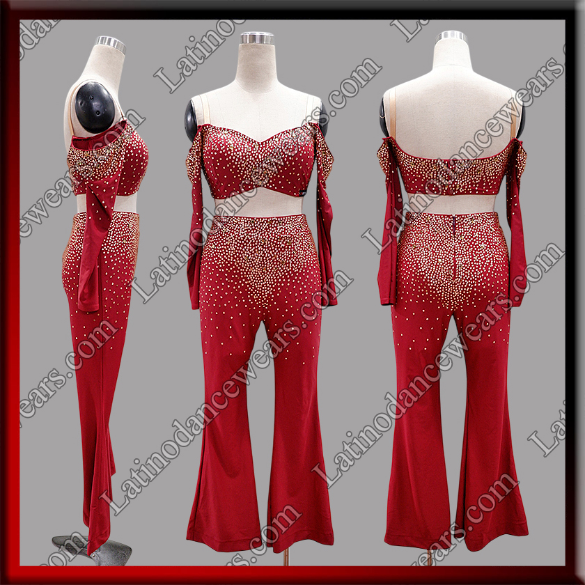 LATIN SALSA COMPETITION CATSUIT LDW (LT3332)