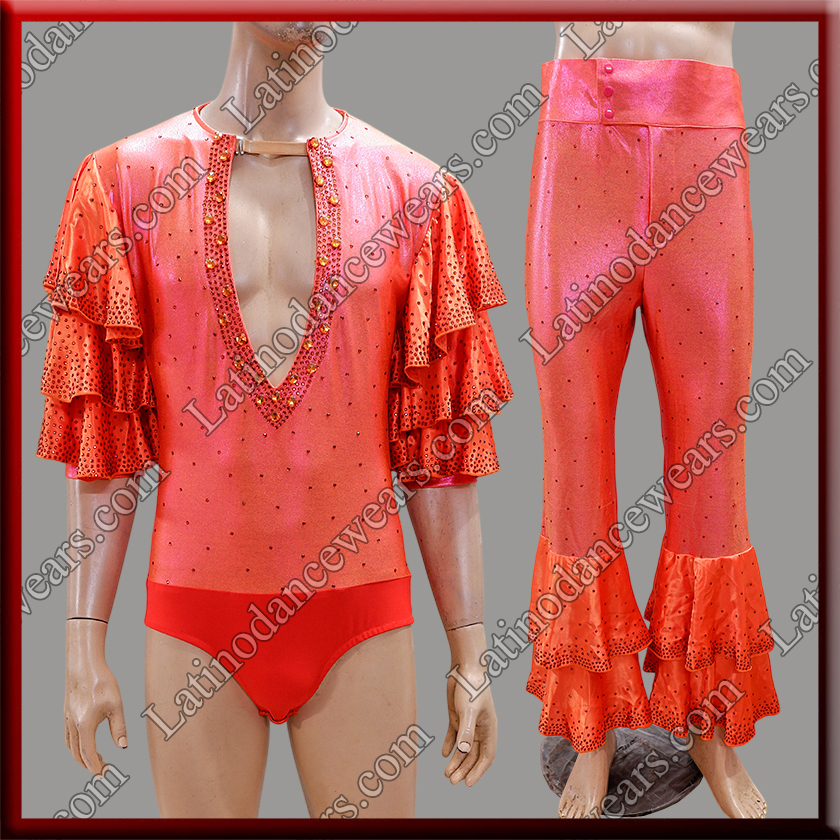 MAN LATIN SALSA SHIRT AND PANTS LDW (B1123)