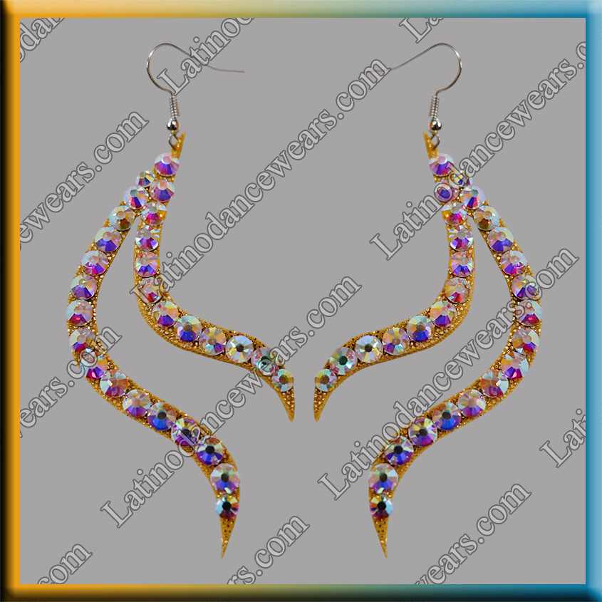 WOMAN LATIN SALSA BALLROOM EARRINGS (EA74)