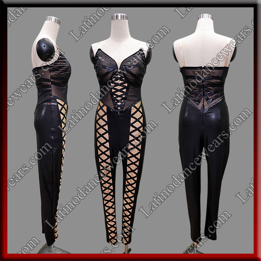 LATIN SALSA COMPETITION CATSUIT LDW (LT3340)