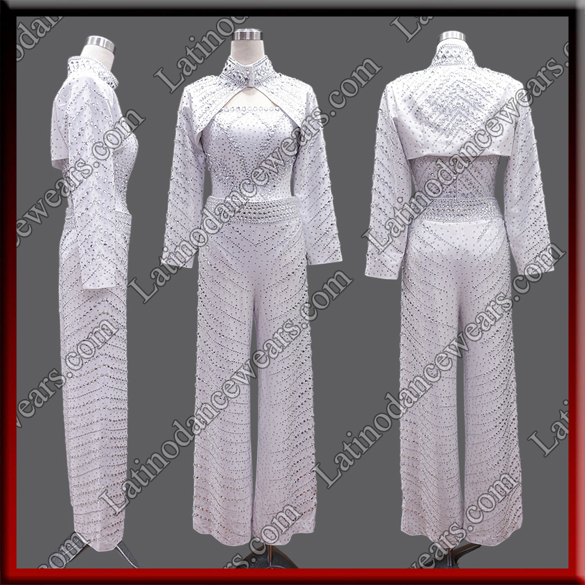 LATIN SALSA COMPETITION 3 IN 1 DRESS/CATSUIT/BODYSUIT LDW (LS542)