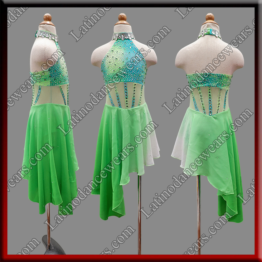JUNIOR LATIN SALSA COMPETITION DRESS LDW (LK135)