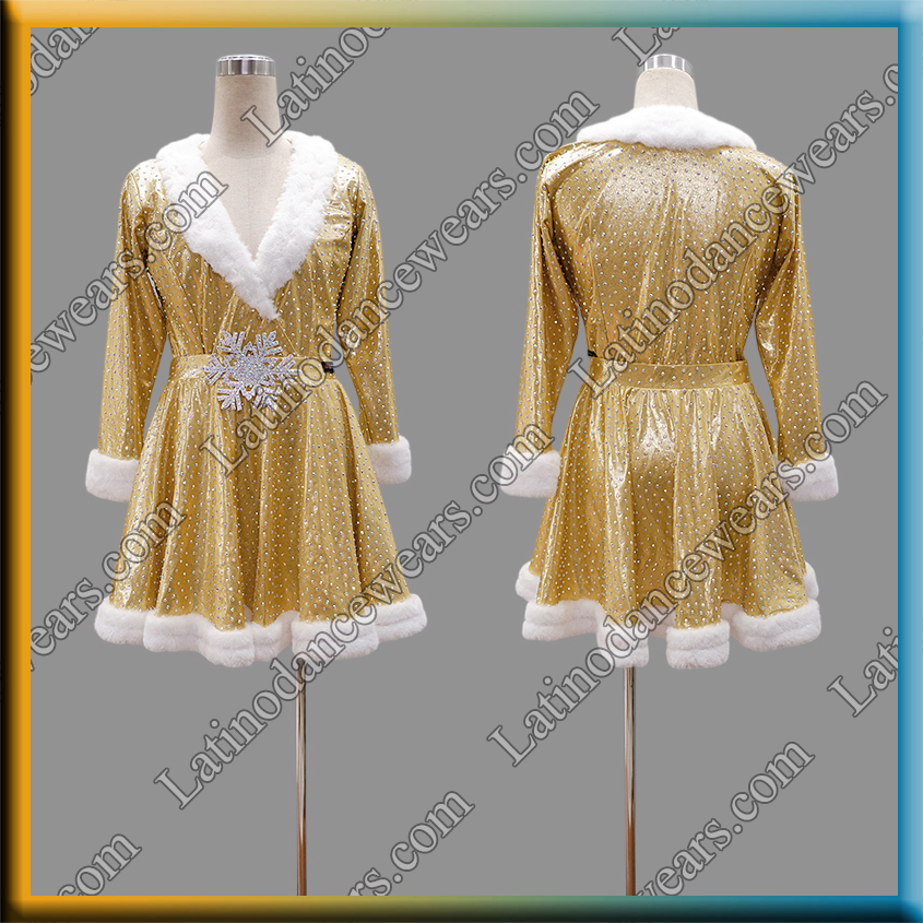 LATIN SALSA COMPETITION DRESS (TOP AND SKIRT) LDW (LT3346)