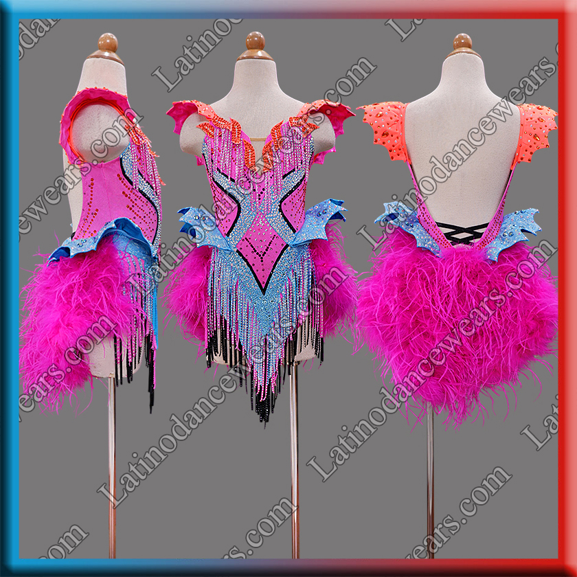 JUNIOR LATIN SALSA COMPETITION DRESS LDW (LK132)