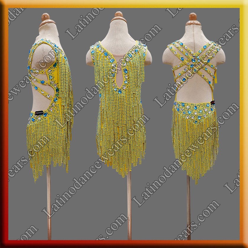 JUNIOR LATIN SALSA COMPETITION DRESS LDW (LKLT2178)