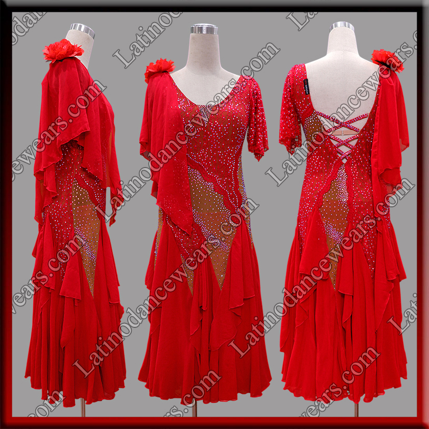 BALLROOM COMPETITION DRESS LDW (ST3558)