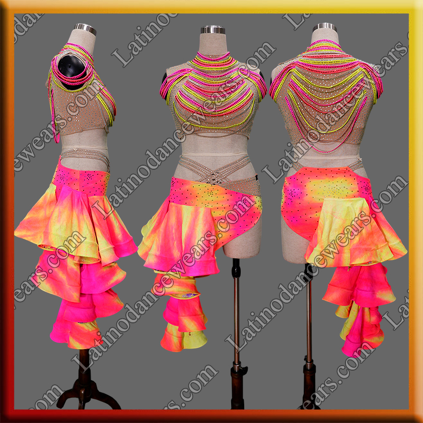 LATIN SALSA COMPETITION DRESS LDW (LT3563B)
