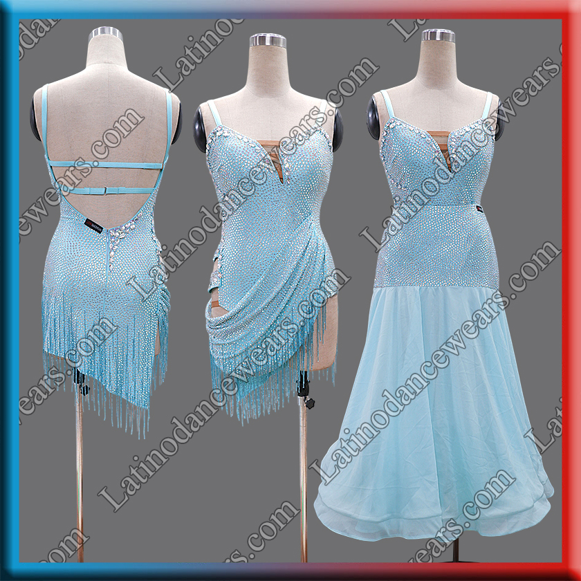 LATIN SALSA BALLROOM COMPETITION 2 IN 1 DRESS LDW (LT3213D)