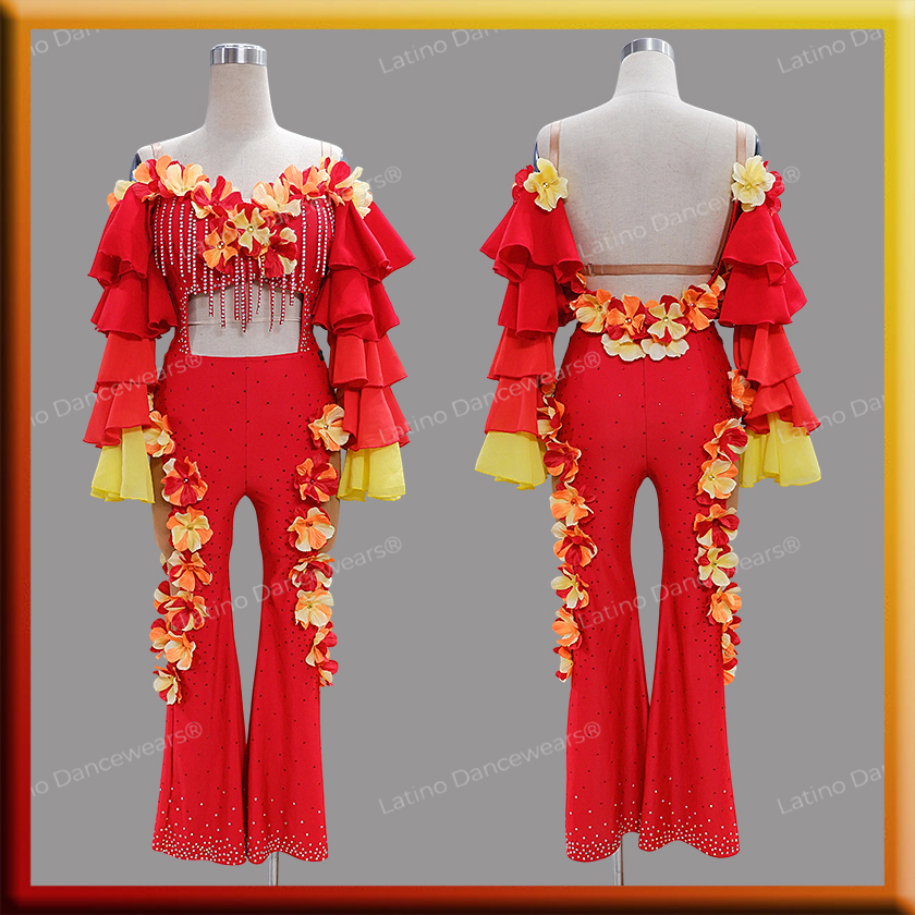 LATIN SALSA COMPETITION CATSUIT LDW (LT3388)