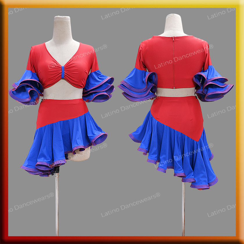 LATIN SALSA COMPETITION DRESS LDW (VL509B)