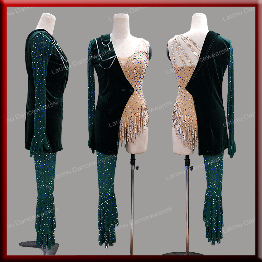LATIN SALSA COMPETITION CATSUIT LDW (LT3393)