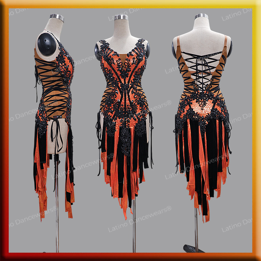 LATIN SALSA COMPETITION DRESS LDW (LT3395)