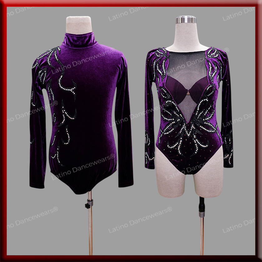 LATIN SALSA COMPETITION FOR COUPLE DRESS-SHIRT LDW (VL820/B1008A)