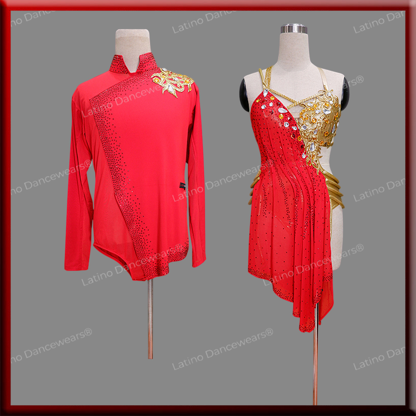LATIN SALSA COMPETITION FOR COUPLE DRESS-SHIRT LDW (LT3342/B1124)