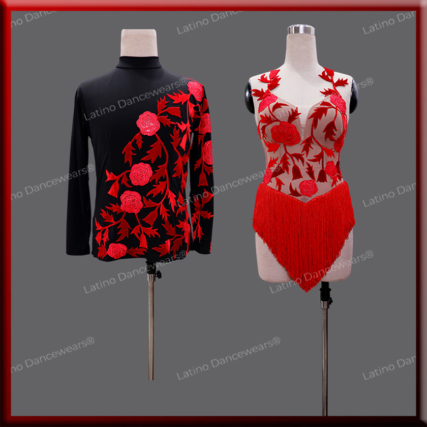 LATIN SALSA COMPETITION FOR COUPLE DRESS-SHIRT LDW (LS513/BS52)
